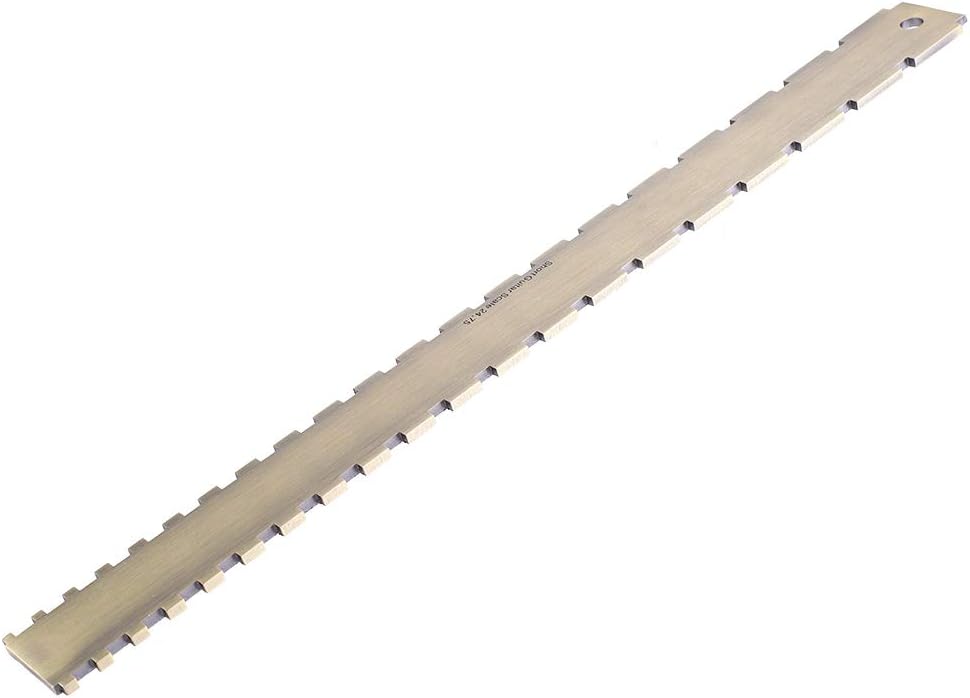 Gitarrenhals Gekerbtes Straight Edge Guitar Gitarrenbauer Werkzeug 24,75 Gekerbte Griffbrett Dual Sc