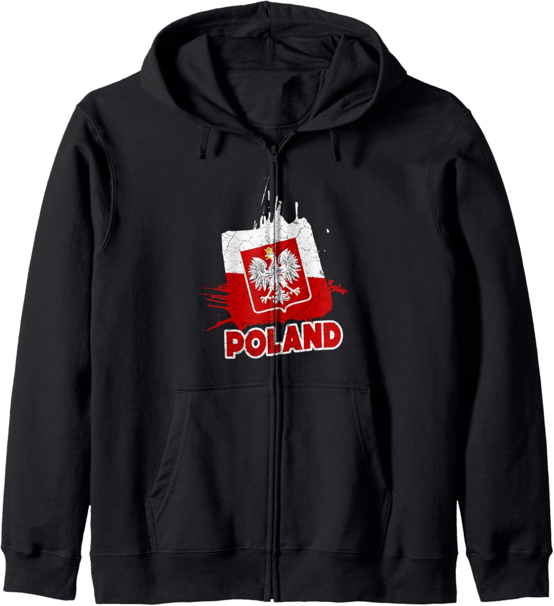 Polski Polska Urlaub Polen Flagge Kapuzenjacke