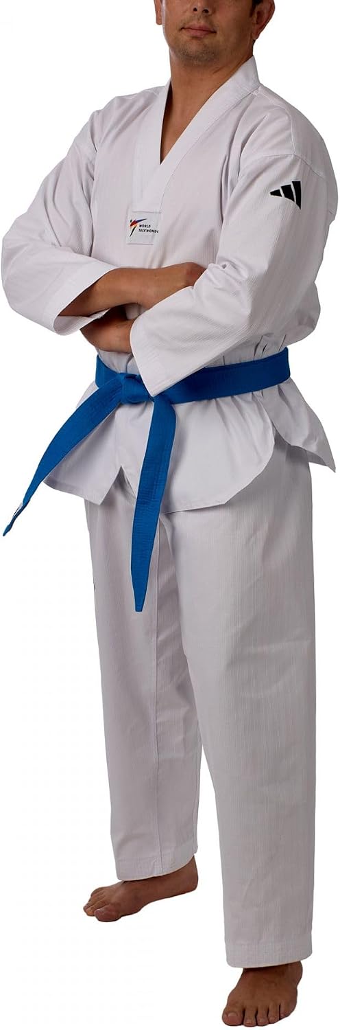 adidas Taekwondoanzug Champ II | Dobok mit neuem WT Logo | für Kinder und Erwachsene | Leicht und at