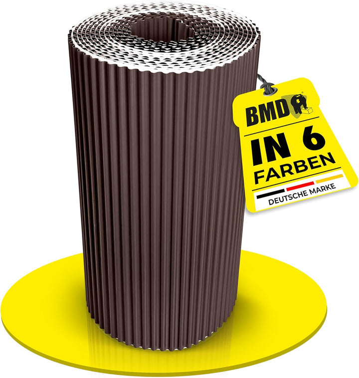 BMD Kaminanschlussband Wandanschlussband 300 mm x 5 m plissiert (braun (RAL 8017)) Kaminanschluss Wa