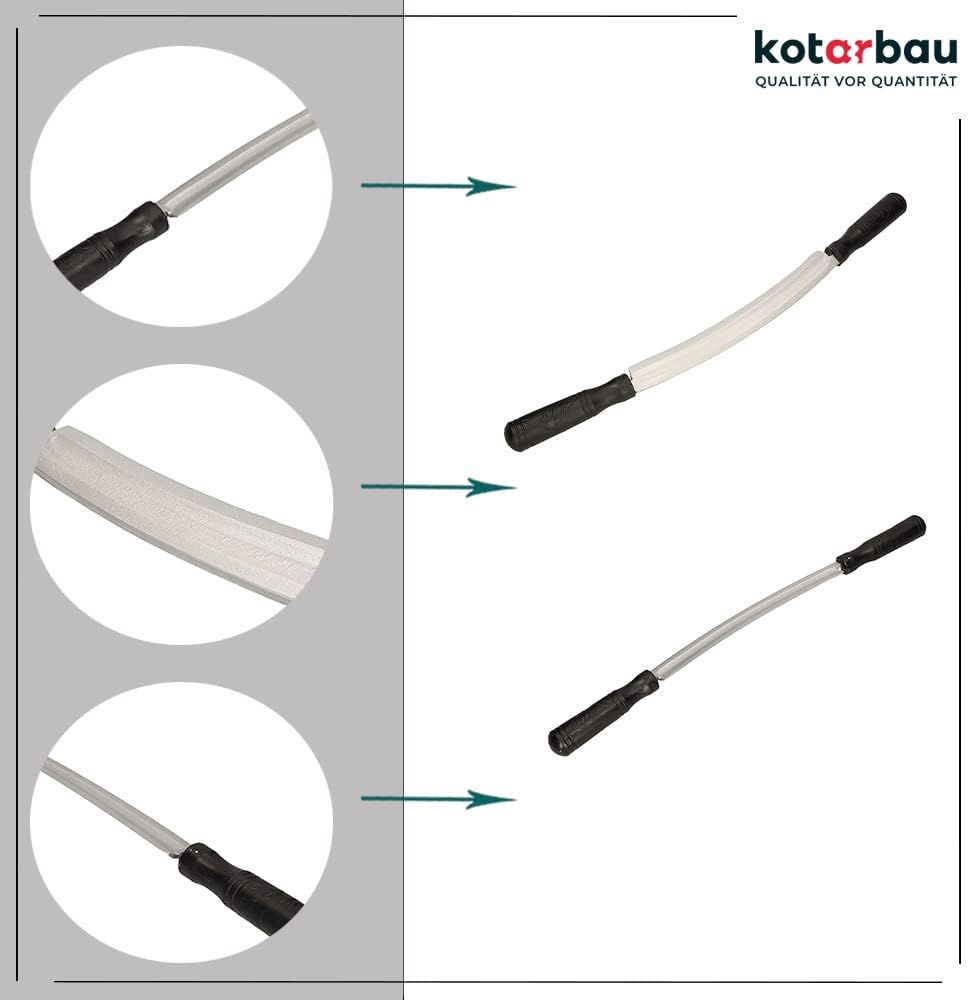 KOTARBAU® Geschmiedetes Zugmesser 61cm mit gebogener Klinge 30cm Wagnermesser Ziehmesser für Holz