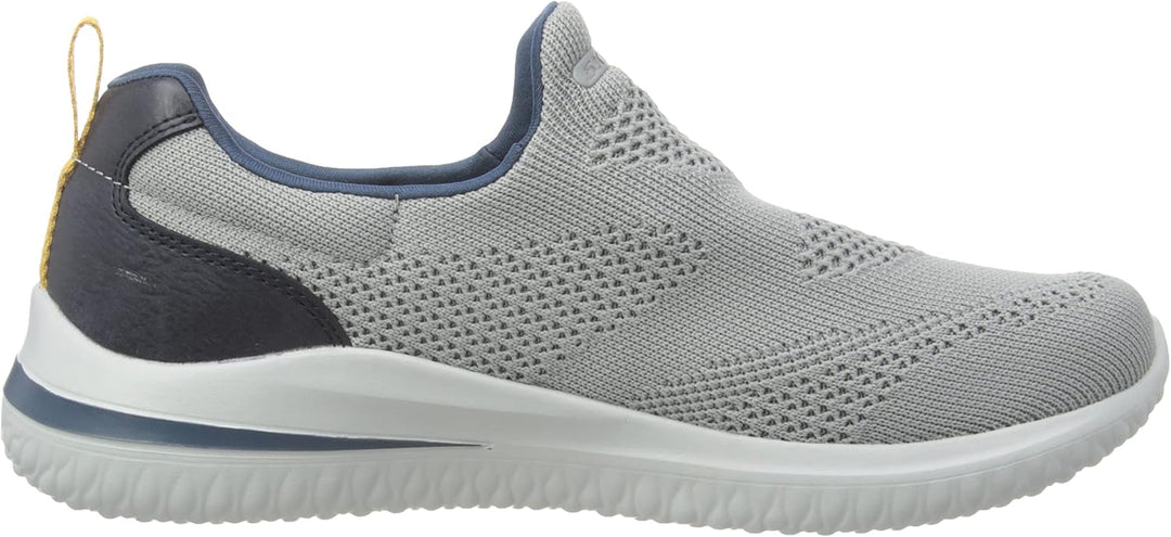 Skechers Herren Delson 3.0 FairfieldSneaker 40 EU Gray Knit Synthetic, 40 EU Gray Knit Synthetic