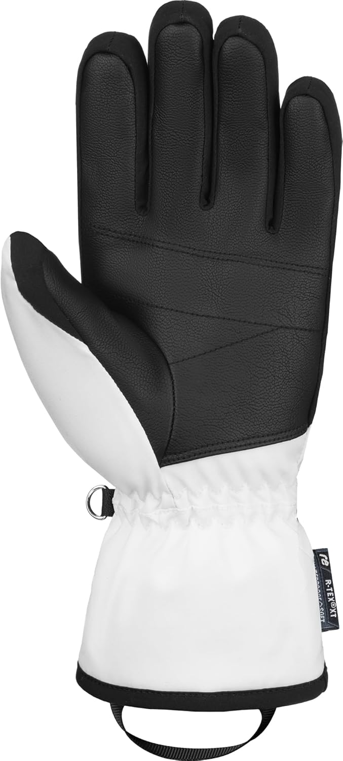 Reusch Damen Handschuhe Helena R-tex Xt Extra Warm, Wasserdicht, Atmungsaktiv 8 Weiss / Schwarz, 8 W