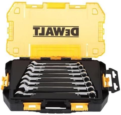 DEWALT Ringmaulschlüsselsatz, metrisch, 8-teilig (DWMT73810) Metrisches Schraubenschlüssel-Set, Metr