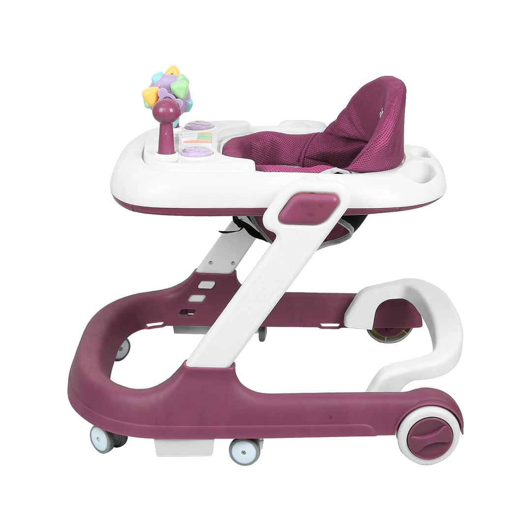 5-in-1 Lauflernhilfe für Babys, mit verstellbaren Höhen, Gehfrei Babywalker ab 6 Monate, bis zu 25 k