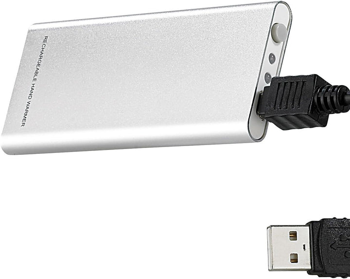 infactory Handwärmer elektrisch: 2er-Set aufladbare Handwärmer mit USB-Ladefunktion (USB Taschenwärm