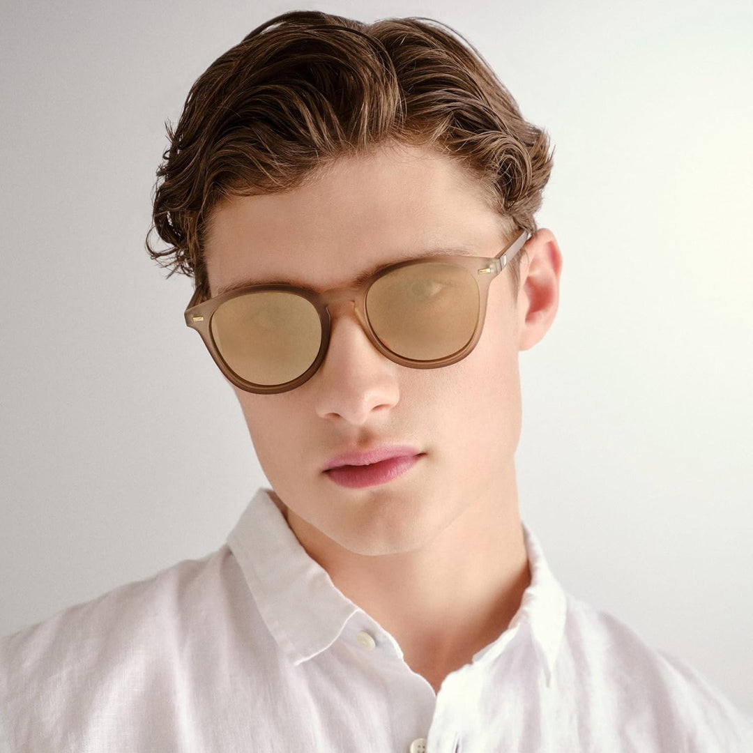 Le Specs BANDWAGON - Sonnenbrille für Damen und Herren Runde Rahmenform mit UV-Schutz Einheitsgrösse
