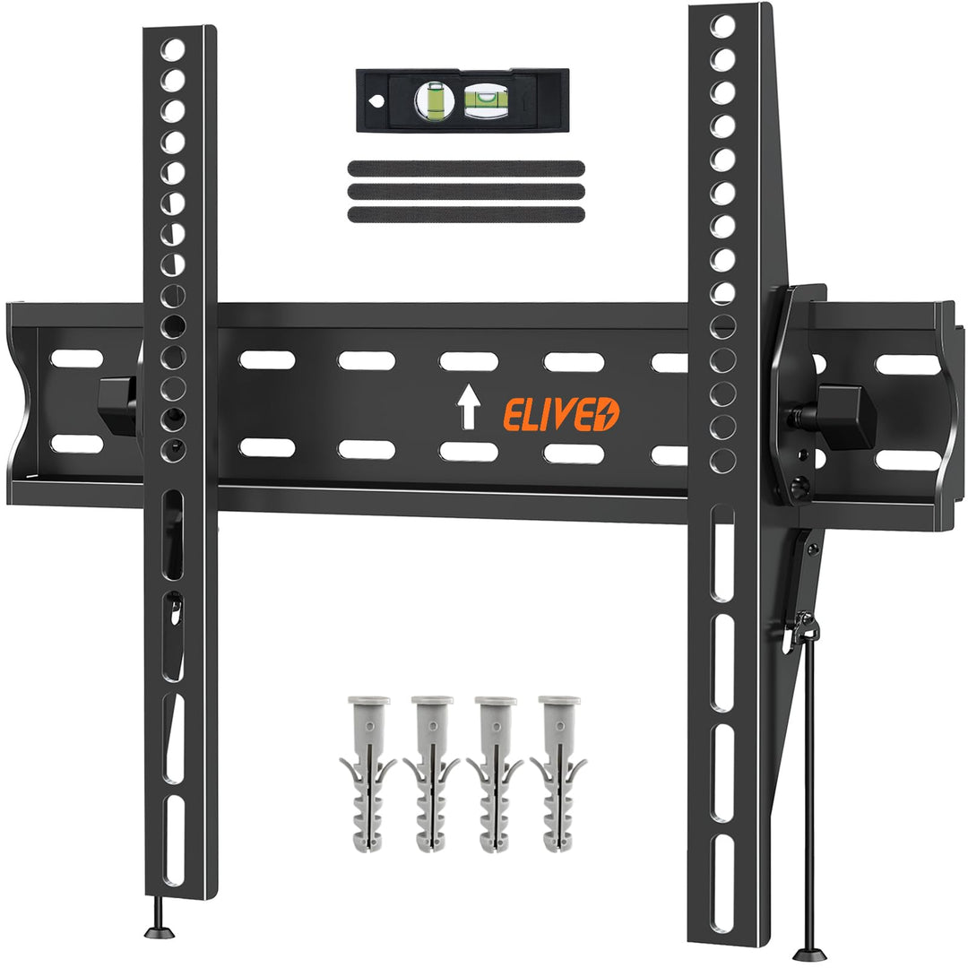 ELIVED TV Wandhalterung Neigbar Fernseher Wandhalterung für die meisten 26-60 Zoll Flach &amp; Curved LE