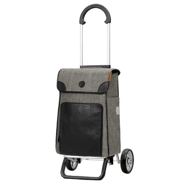 ANDERSEN Einkaufstrolley - Scala Shopper Plus Elik schwarz 38 L Einkaufswagen, handgemacht, Leder, A