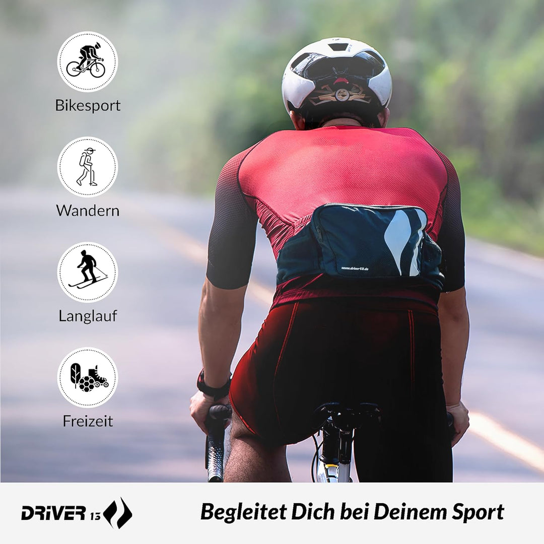 Driver13 Hipo Pack Hüfttasche 3L schwarz Bauchtasche für Bike-Touren & Trails, Hüftgurt, Hüftgurttas
