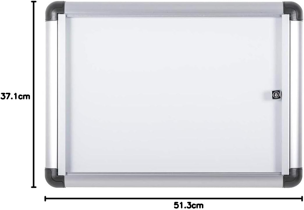 Bi-Office-Vitrine für den Innenbereich mit zusätzlichem, abschliessbarem magnetischem Whiteboard, Gr