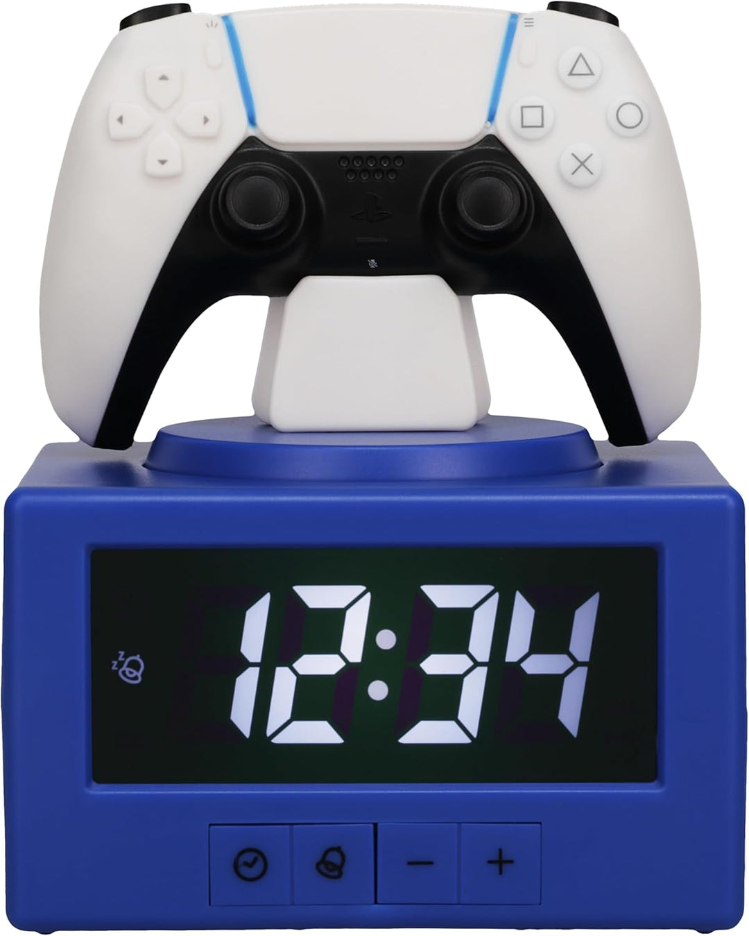 Paladone Wecker, digital, mit Nachtlichtfunktion, Motiv: Playstation DualSense Controller, offiziell