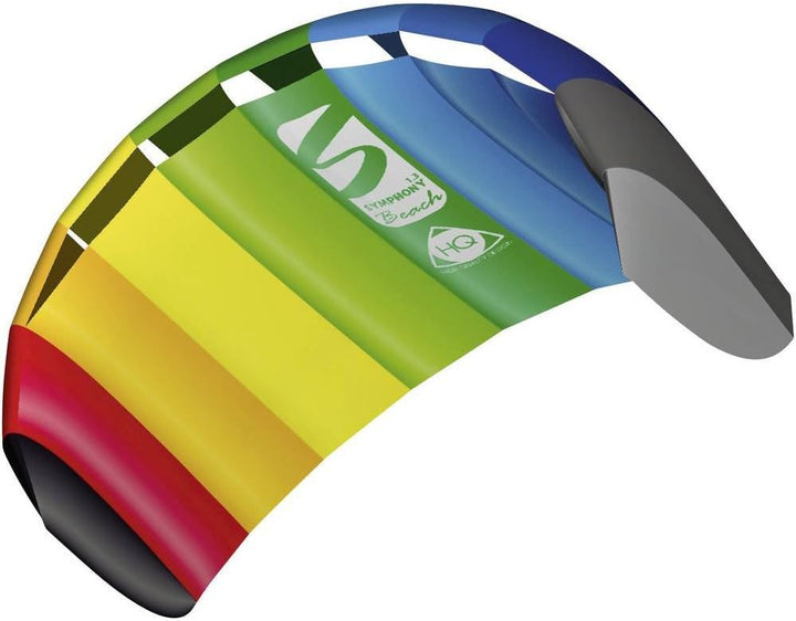 HQ Lenkmatte Lenkdrachen Symphony Beach III 1.3 Rainbow, Zweileiner Matte, Drachen für Kinder und Er