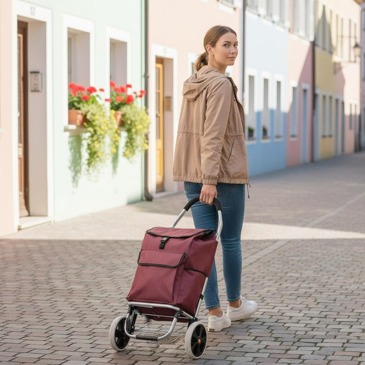Faltbare Einkaufstasche Ersatztasche für Einkaufswagen,wasserdichte Oxford-Stoff Trolley Tasche mit