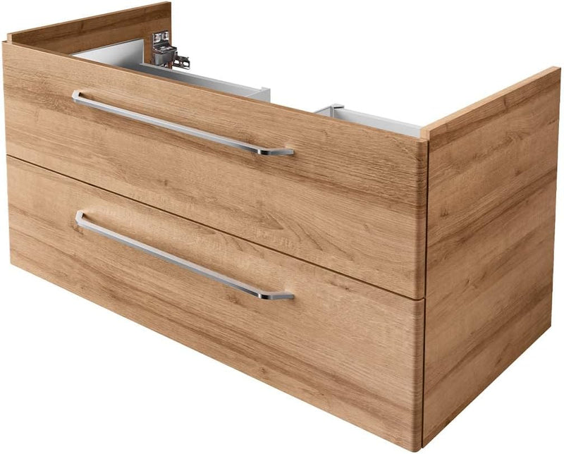 FACKELMANN Milano Waschbeckenunterschrank mit Schubladen – Unterschrank für Waschtisch im Bad (100 c