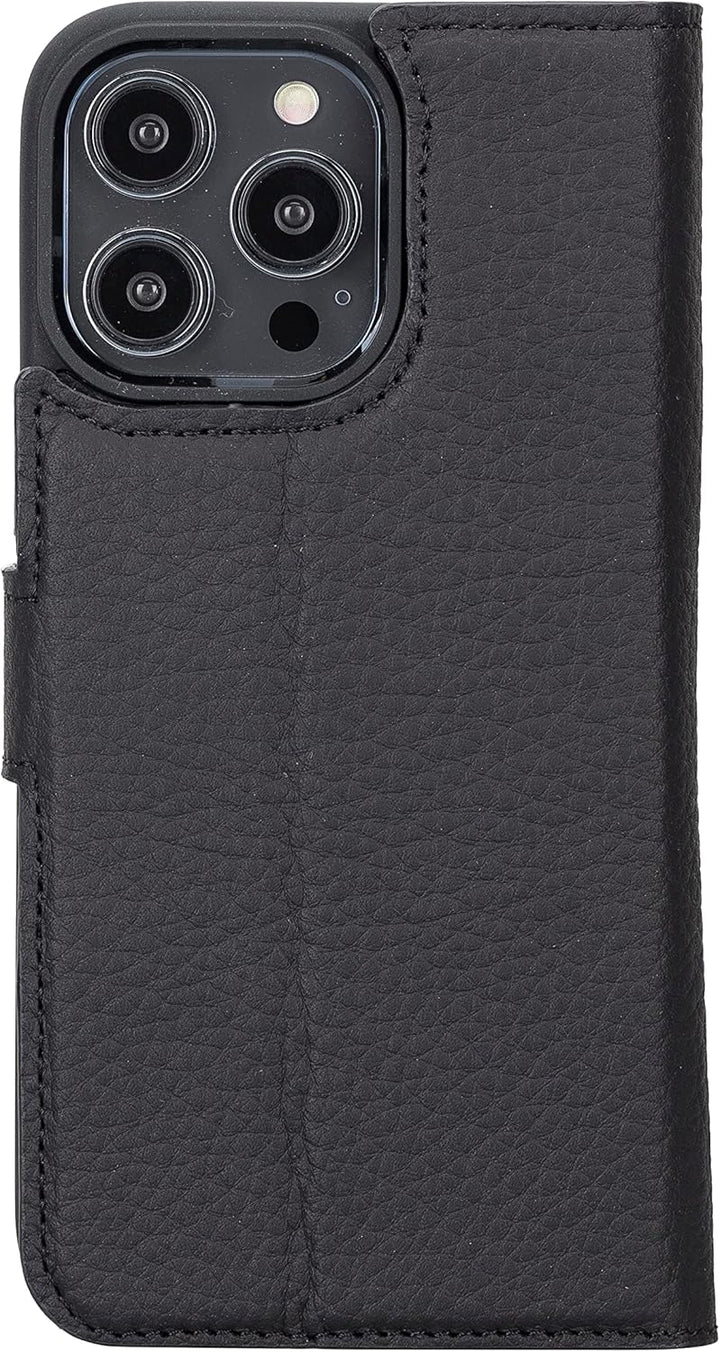 Solo Pelle Lederhülle kompatibel für iPhone 14 Pro Max in 6.7 Zoll abnehmbare Hülle (2in1) inkl. Kar
