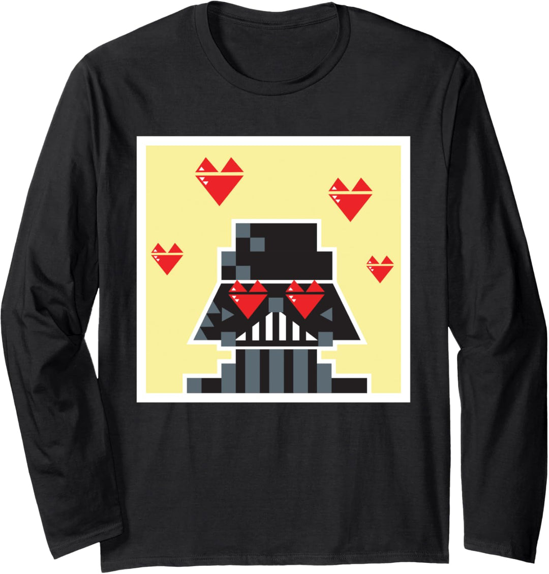 Star Wars Darth Vader Heart Eyes Portrait Langarmshirt