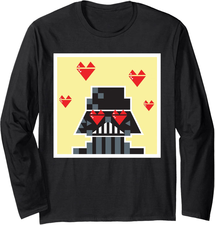 Star Wars Darth Vader Heart Eyes Portrait Langarmshirt