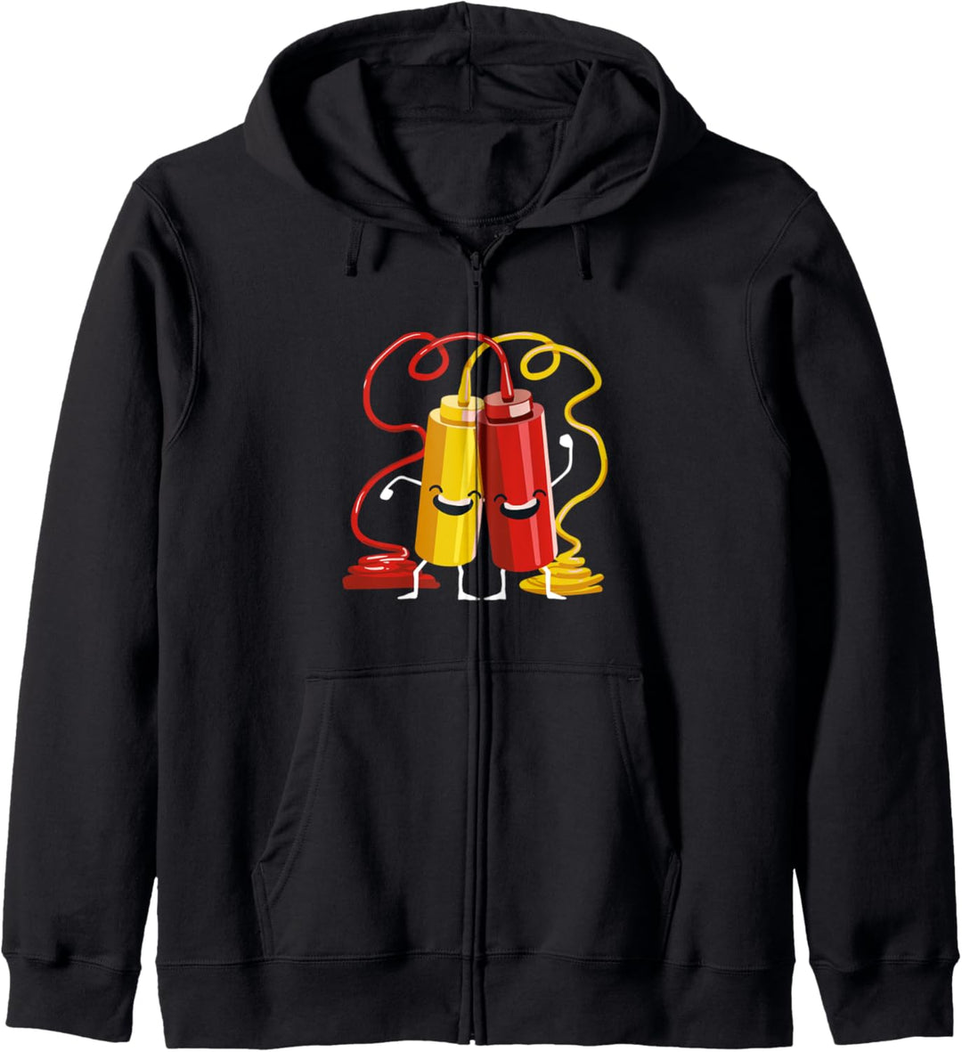 Ketchup & Senf Geschenk für einen Grill Chef Kapuzenjacke