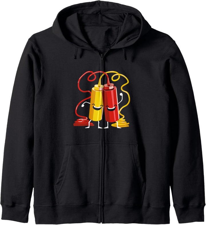 Ketchup & Senf Geschenk für einen Grill Chef Kapuzenjacke