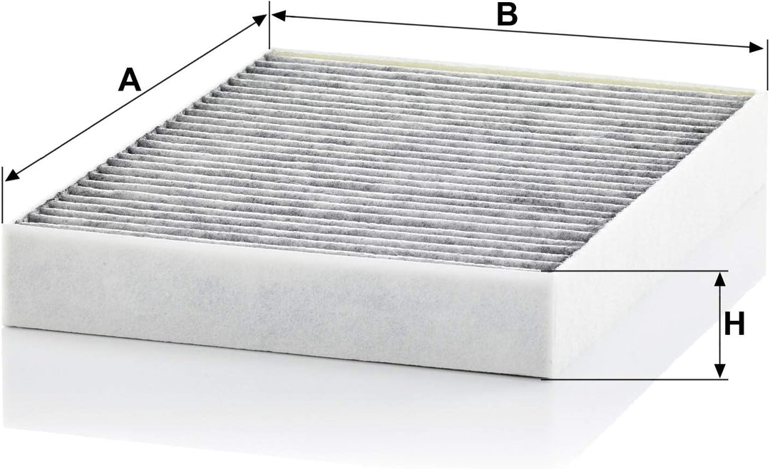 MANN-FILTER CUK 23 014-2 Innenraumfilter – Kabinenluftfilter Satz (2er Set) mit Aktivkohle – Für PKW