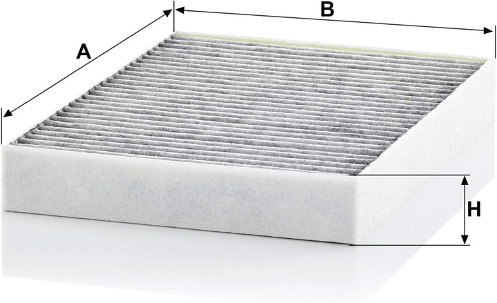 MANN-FILTER CUK 23 014-2 Innenraumfilter – Kabinenluftfilter Satz (2er Set) mit Aktivkohle – Für PKW