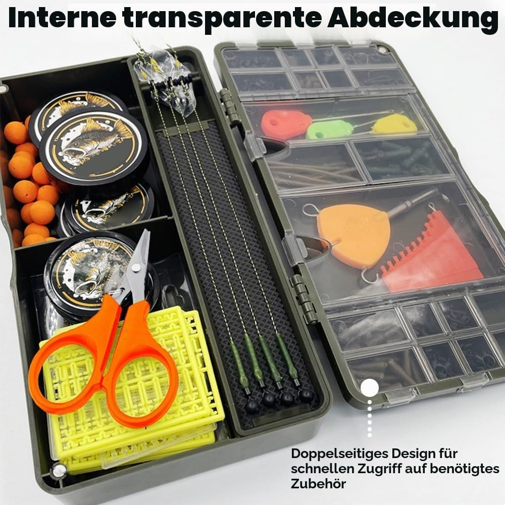 Angelgerätebox, Wasserdichter Fischköder Organizer mit Herausnehmbaren Trennwänden und Magnetischem