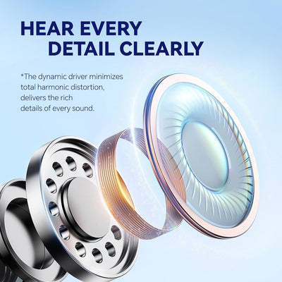 TONEMAC H2 Over-Ear Kopfhörer Bluetooth 5.3, HiFi Stereo,50 Std,Eingebautes Mikrofon, Faltbares für