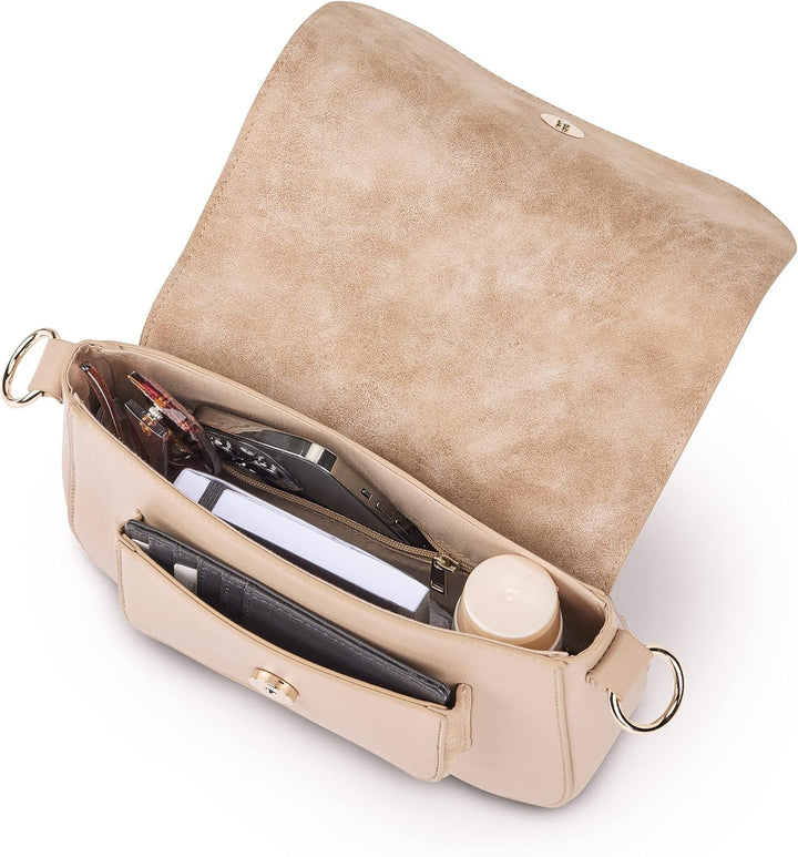 Expatrié Umhängetasche Damen Klein - Louise Medium - Moderne Crossbody Bag aus Veganem Leder - Tasch