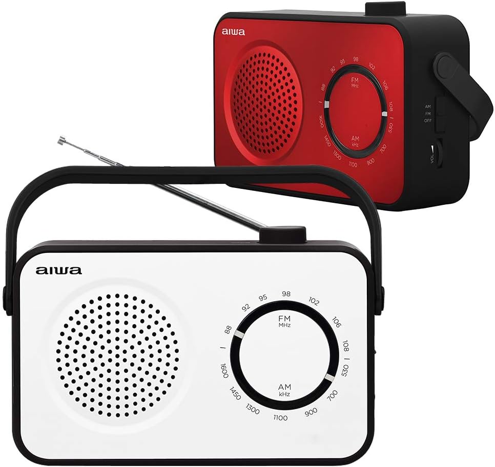 Aiwa R-190BW Kofferradio FM, MW Weiss