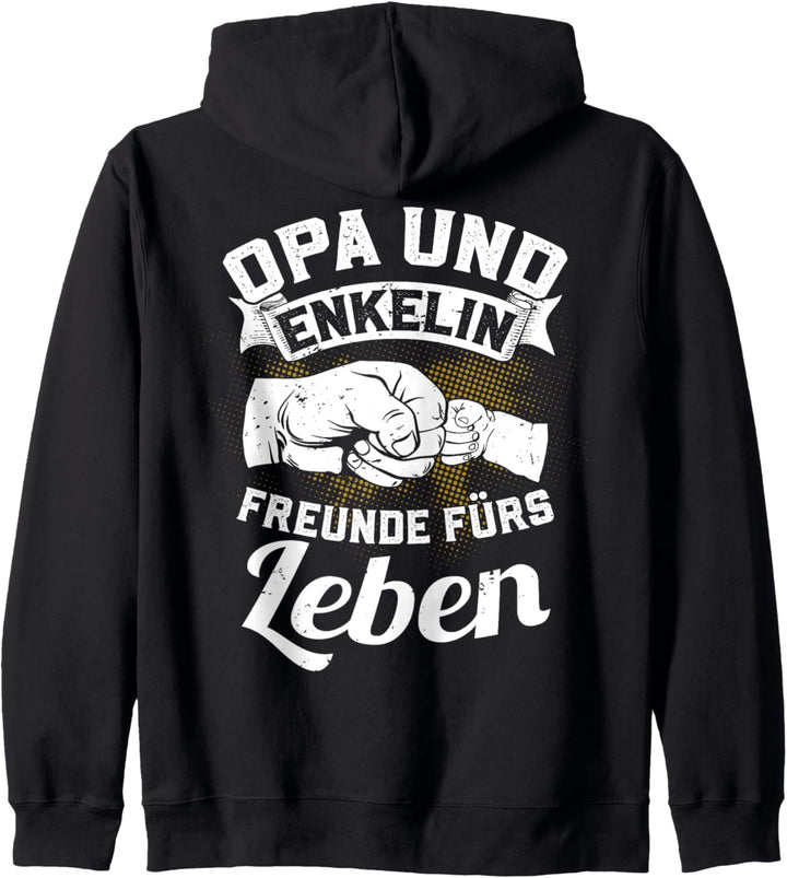 Opa und Enkelin Freunde fürs Leben Bester Papa Geschenk Kapuzenjacke