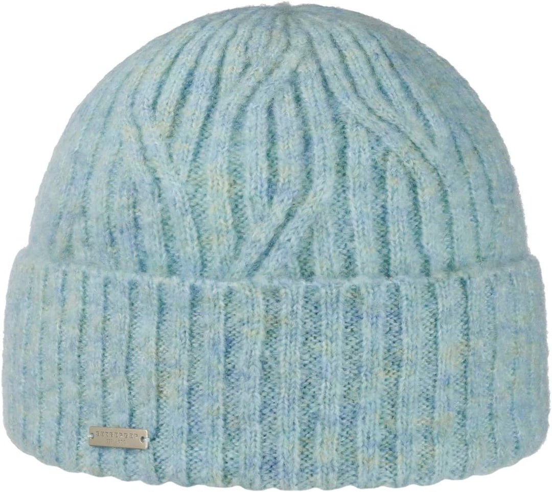 Seeberger Dernica Umschlagmütze Strickmütze Wintermütze Damenmütze (One Size - mint)