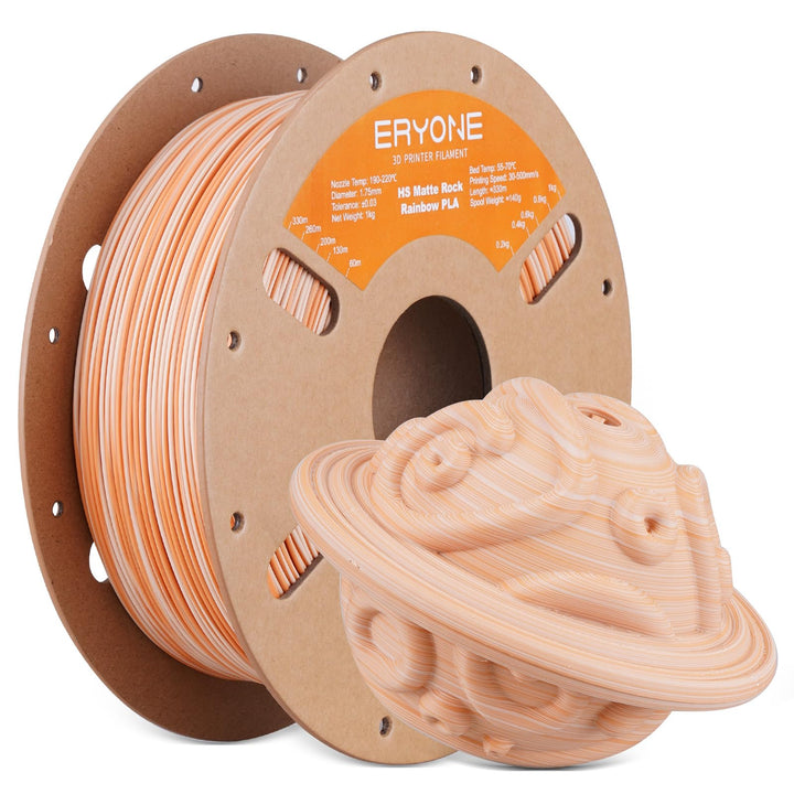 ERYONE High Speed Matte Twist PLA-Filament 1,75 mm,3D-Drucker-Filament PLA Matte+/-0,03 mm,1kg(2,2lb