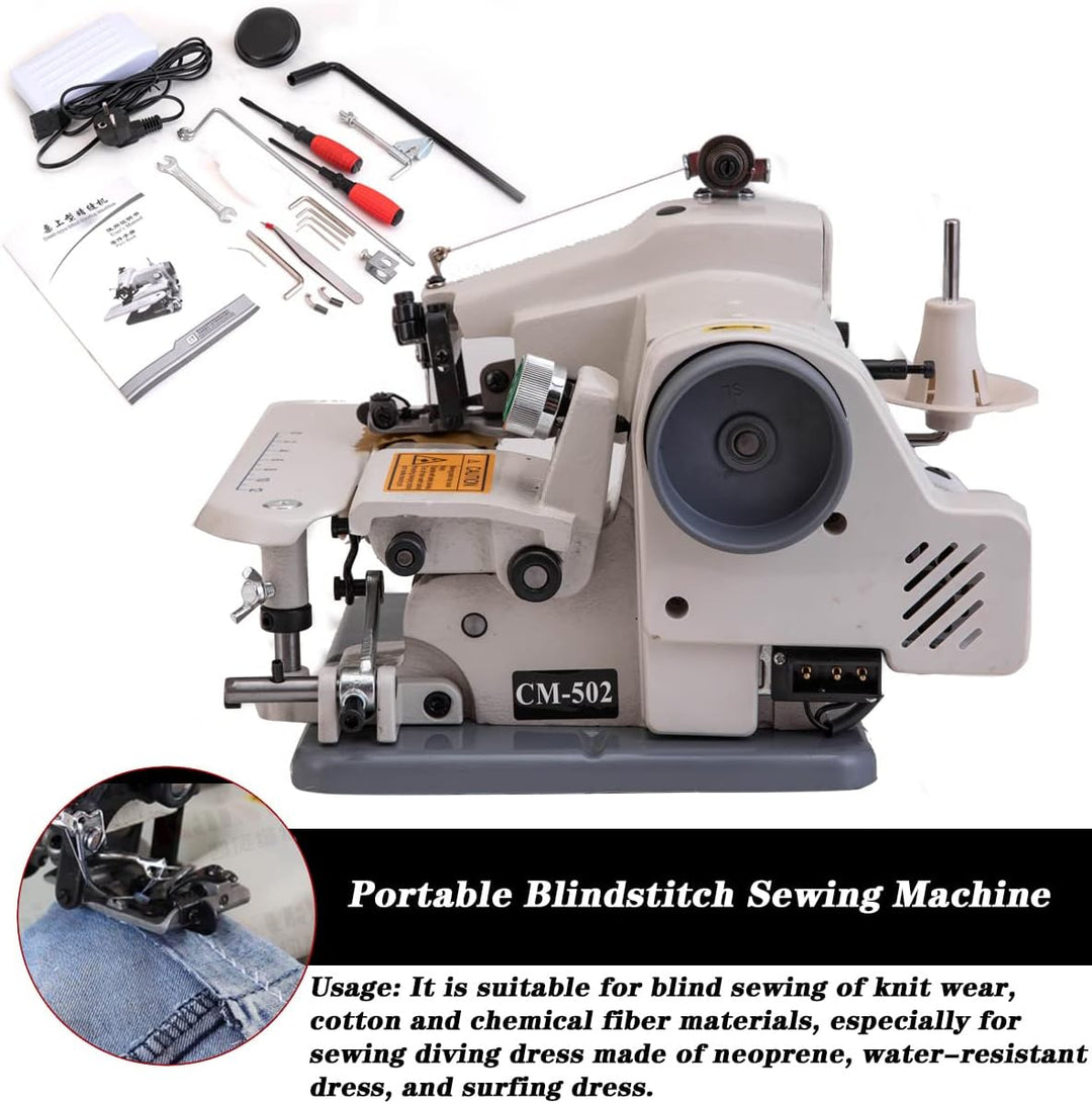 ECUTEE Tragbare Blindstichmaschine Tischmodell Blindstich Schneider Nähmaschine, Desktop Sewing Mach