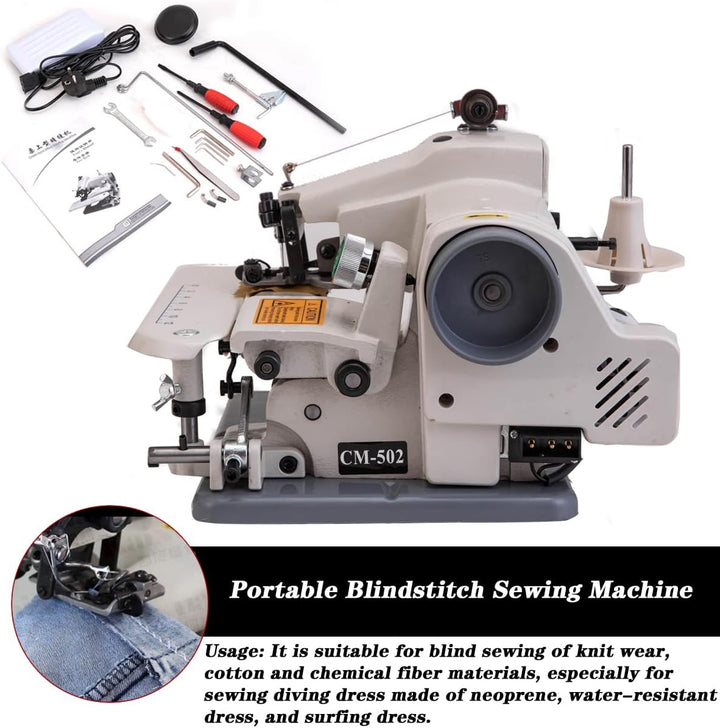ECUTEE Tragbare Blindstichmaschine Tischmodell Blindstich Schneider Nähmaschine, Desktop Sewing Mach