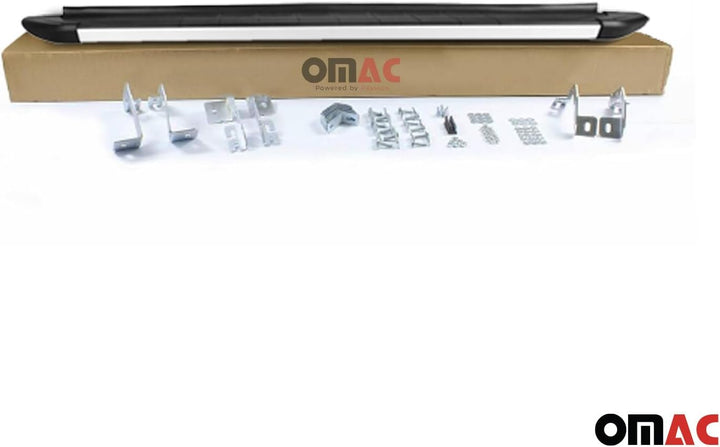 OMAC Trittbretter Seitenschweller kompatibel mit Kia Sorento 2015-2020 Aluminium Schwarz Silber Sore