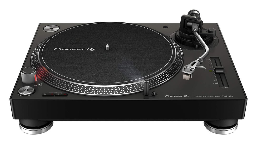 Pioneer DJ PLX-500-K DJ-Plattenspieler mit Direktantrieb, schwarz Black Single, Black Single