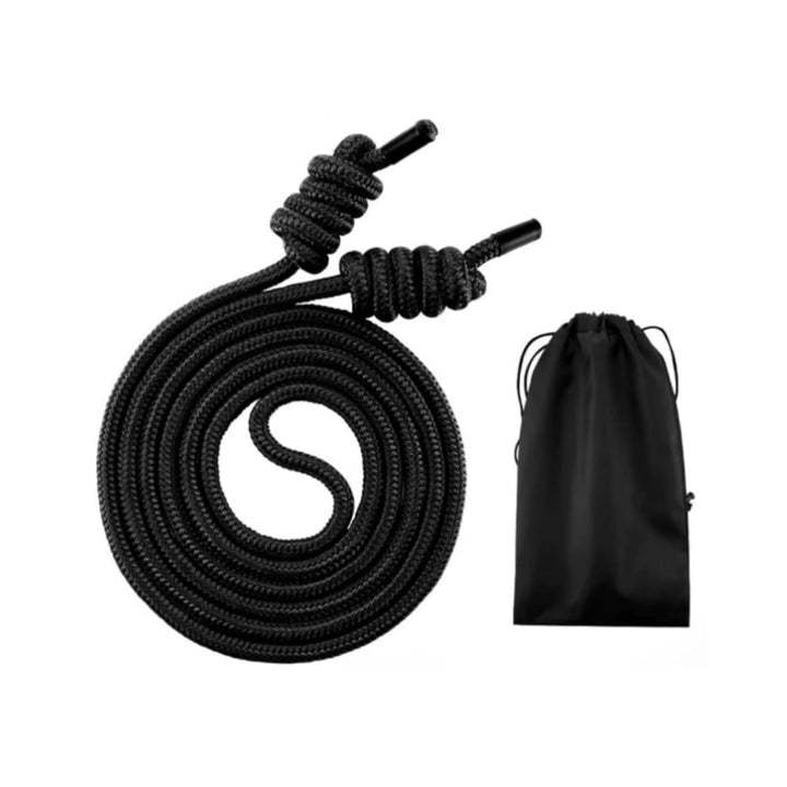 Rope Flow Springseil Multifunktional, 280cm Länge, extra robustes und griffiges Material Schwarz, Sc