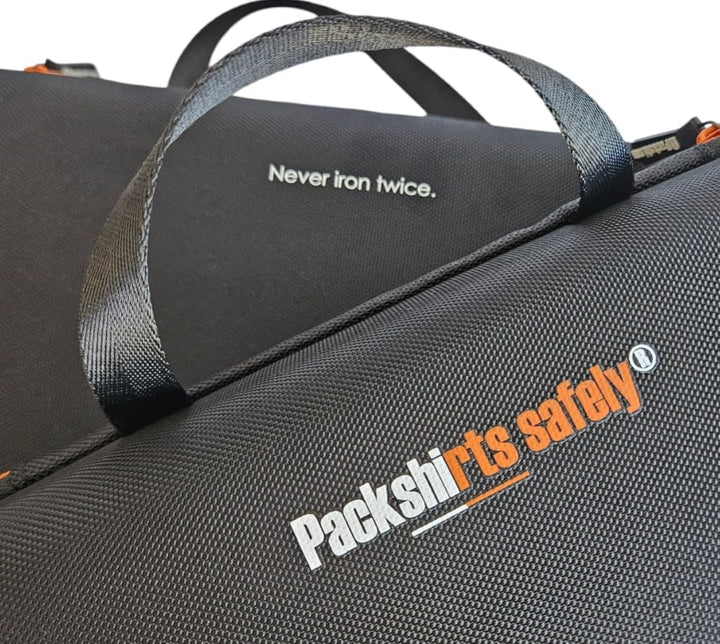 Packshi - Reiseetui mit Harter Hülle für Hemden mit doppelseitigem Klapp-Pad. Das EINZIGE wirklich f