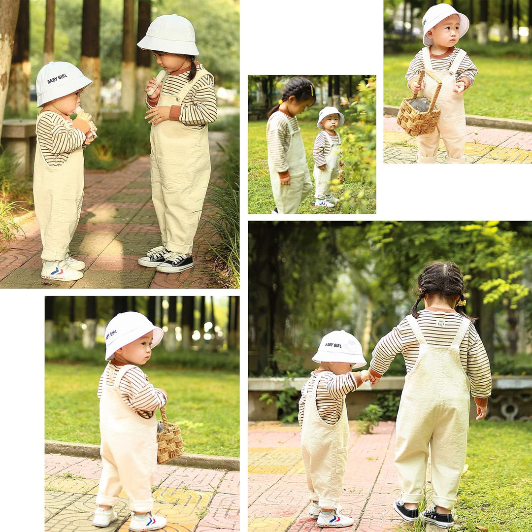 Camilife Baby Kleinkind Kinder Jungen Mädchen Kordsamt Latzhose Overall Kord Hose mit Hosenträger fü