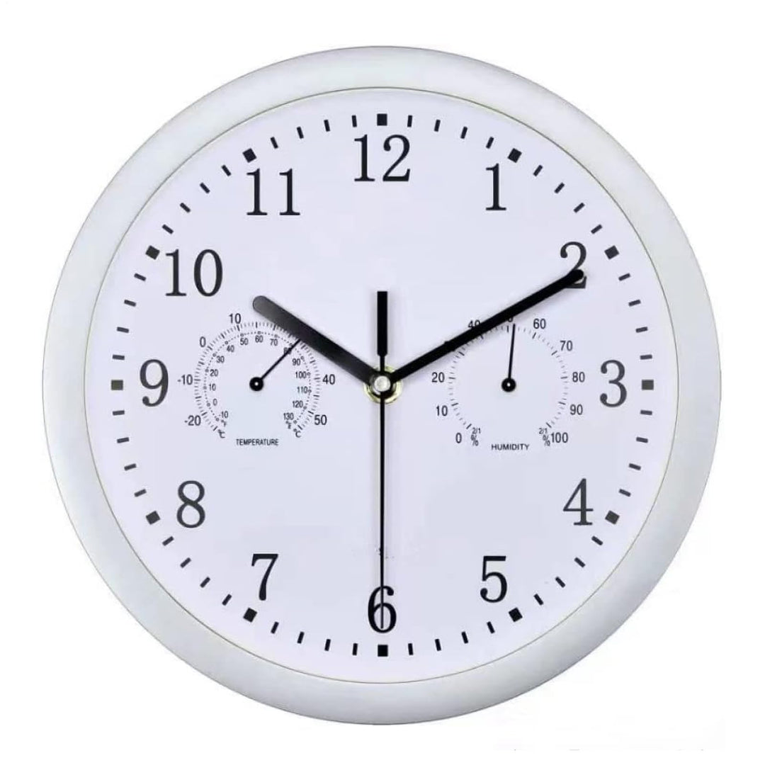 Generisch Aussenuhren Für Terrasse Garten | wasserdichte Gartenuhr Retro Design 25cm Durchmesser ABS