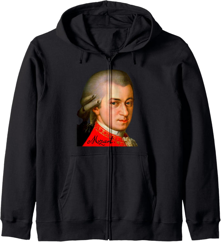 Klassischer Komponist Wolfgang Amadeus Mozart 1756-1791 Kapuzenjacke