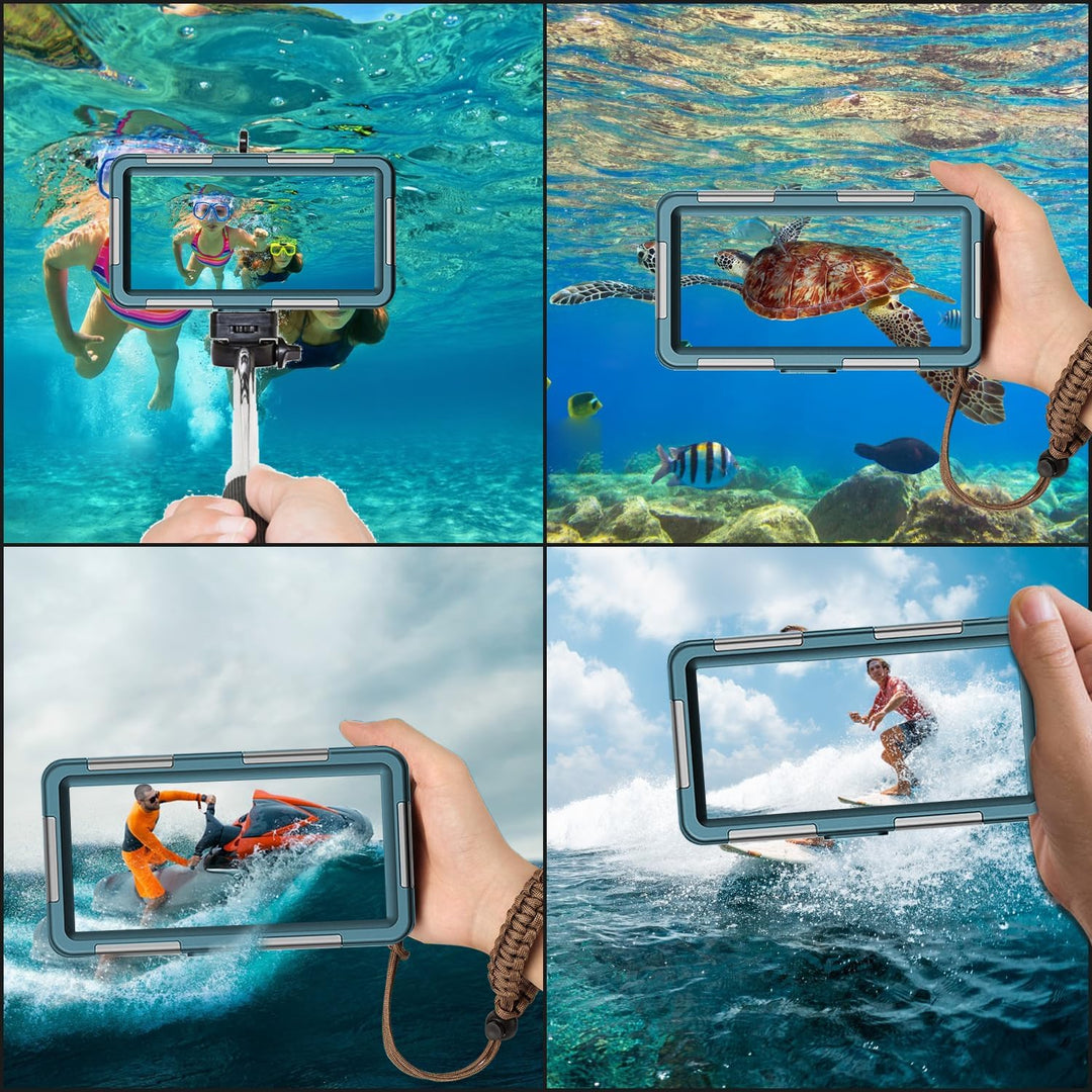 Professionelle wasserdichte Tauchhülle zum Schnorcheln, 15 m/50 Fuss Unterwasser-Foto- und Video-Sch