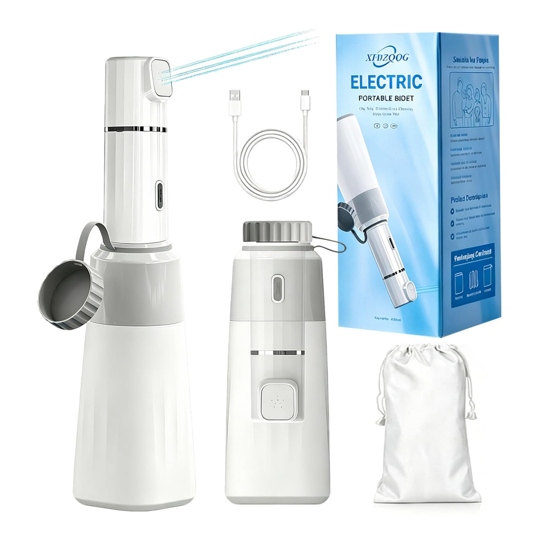 Elektrische Po Dusche,Portable Bidet Handbrause Mit 450Ml Peri Bottle,2 Druckmodi Tragbares Bidet Fü