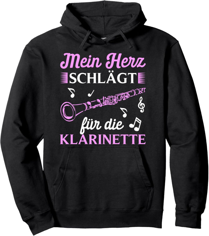 Klarinette Instrument Blasmusiker Klarinettenspieler Pullover Hoodie