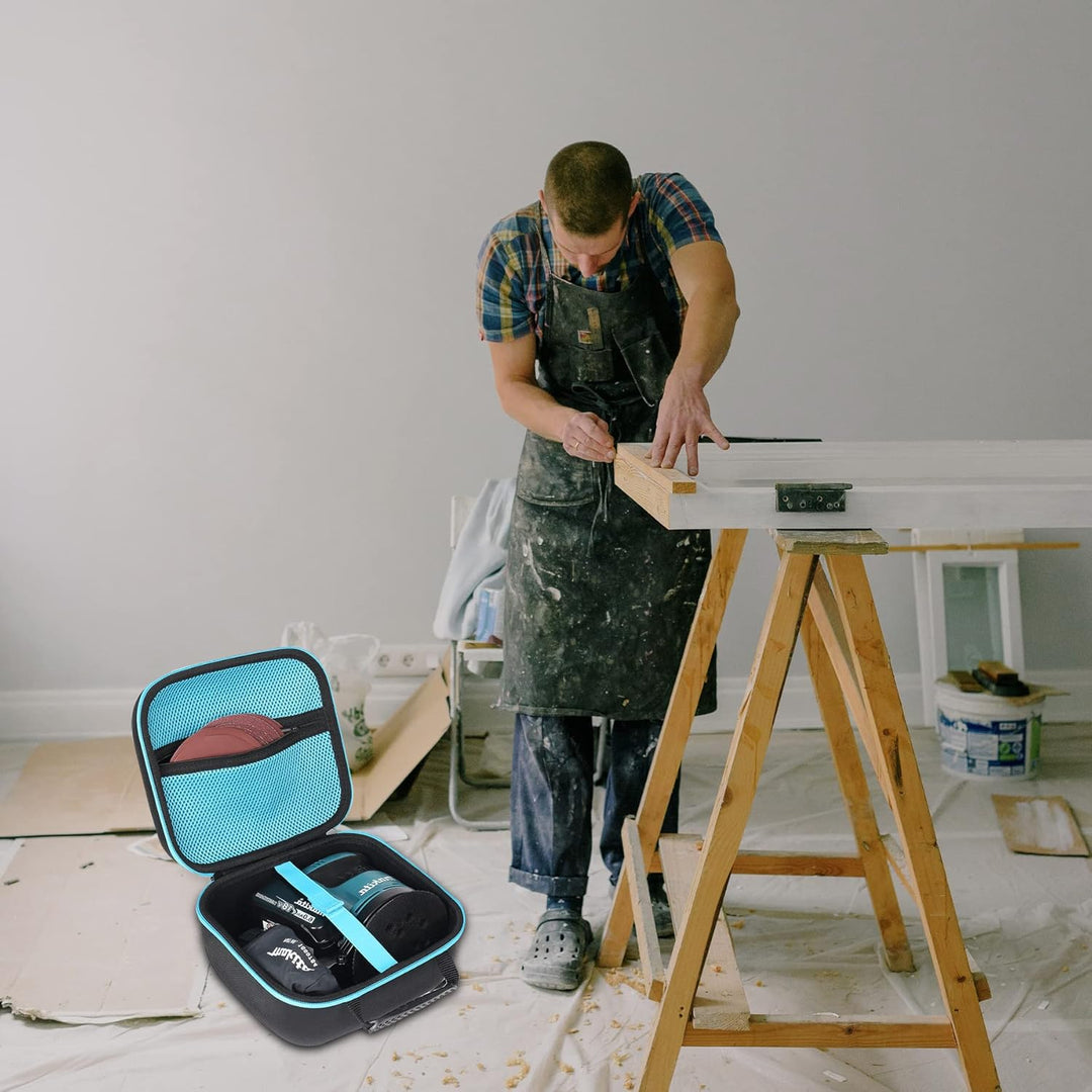 Khanka Hart Reise Tasche für Makita DBO180Z Akku-Exzenterschleifer 18V und Zubehör(Nur Tasche)