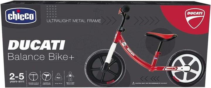 Chicco Ducati Balance Bike+ für Kinder 2-5 Jahre, Kinder Laufrad fürs Gleichgewicht, mit höhenverste