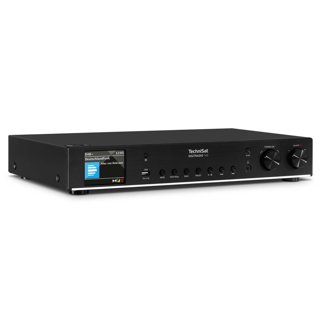 TechniSat DIGITRADIO 143 (V3) – HiFi-Tuner Internetradio (DAB+ Digital-Radio, Bluetooth-Audio-Stream