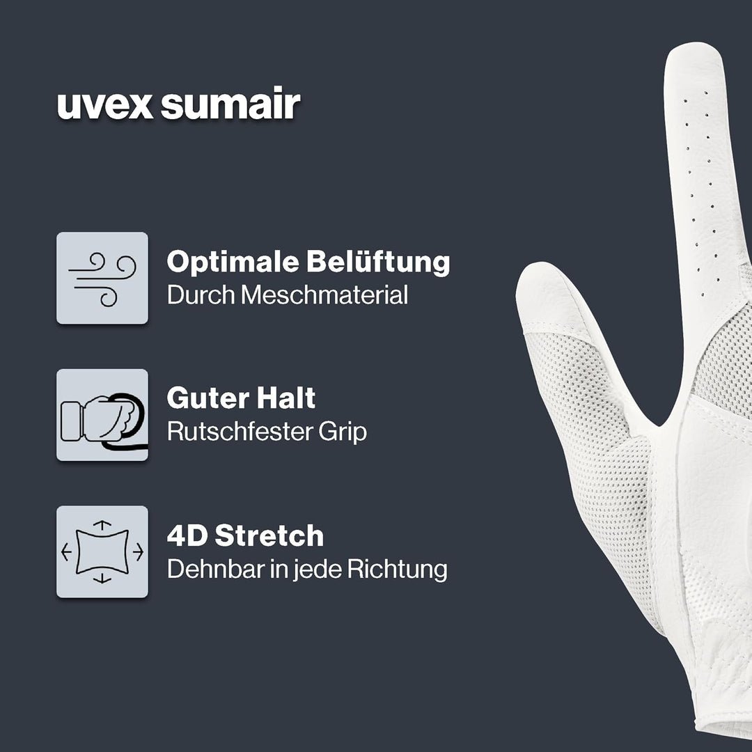 Uvex Unisex – Erwachsene Sumair Reithandschuhe 9 off-white, 9 off-white