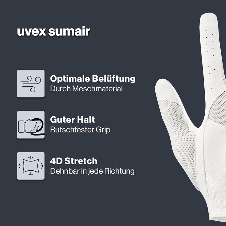 Uvex Unisex – Erwachsene Sumair Reithandschuhe 9 off-white, 9 off-white